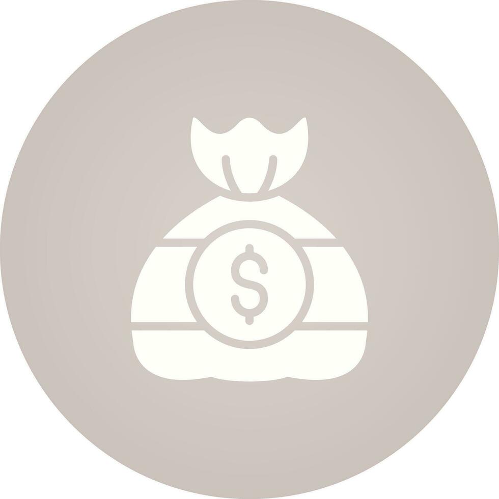 icono de vector de bolsa de dinero