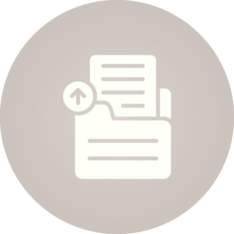 Document Upload Vector Icon