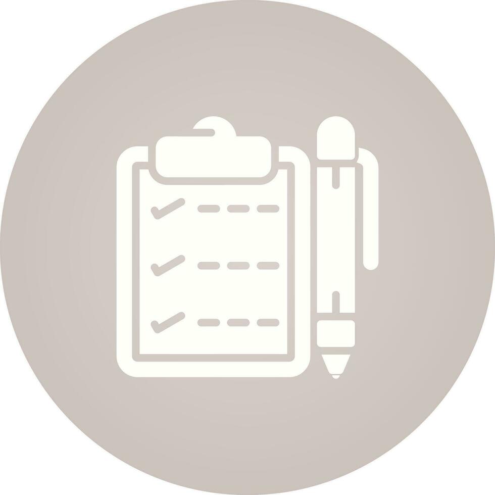Notepad with pen Vector Icon