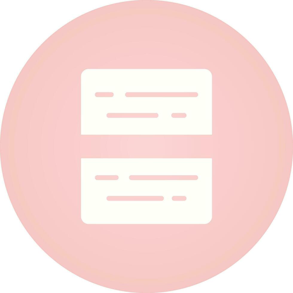 Document Split Vector Icon