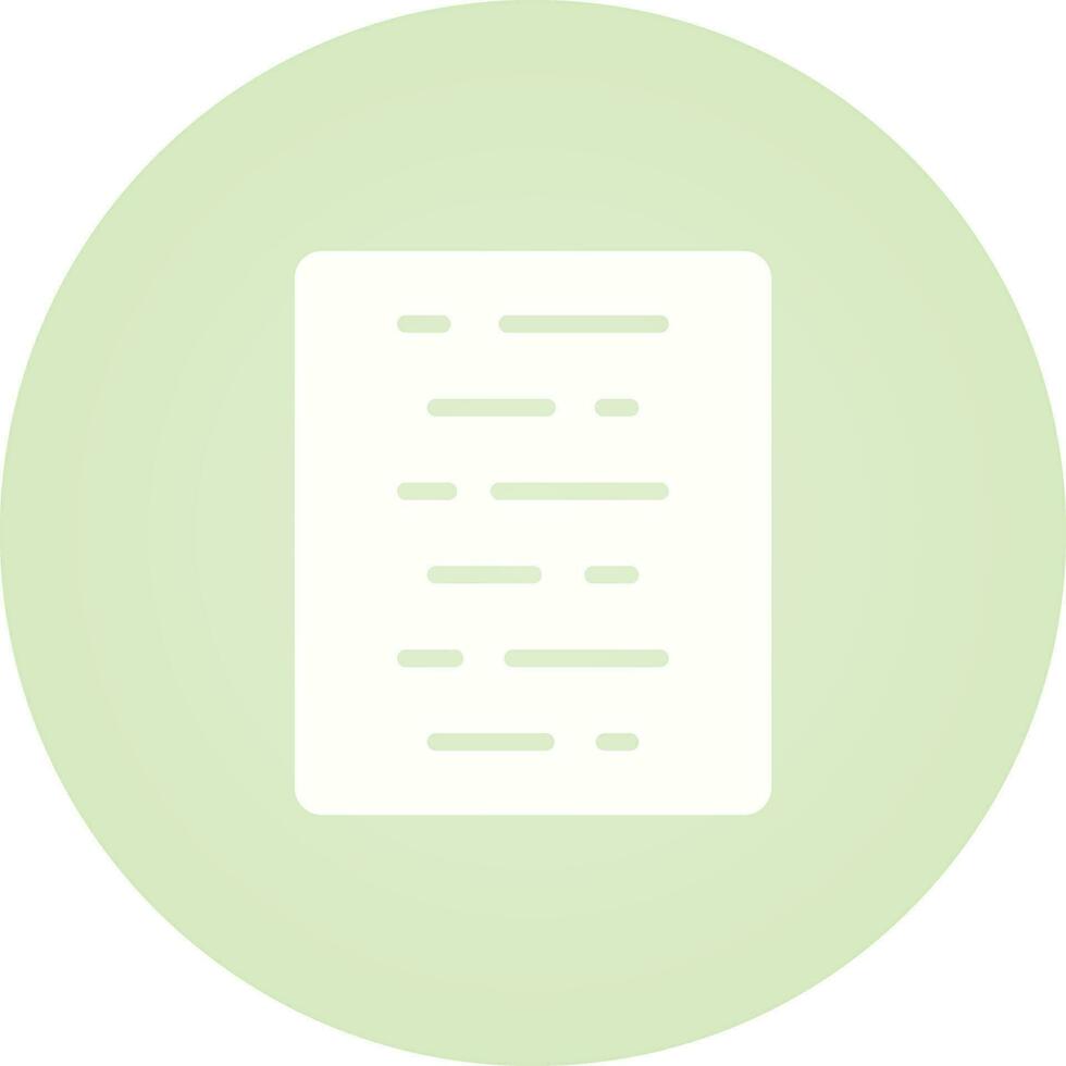 Document Align Center Vector Icon