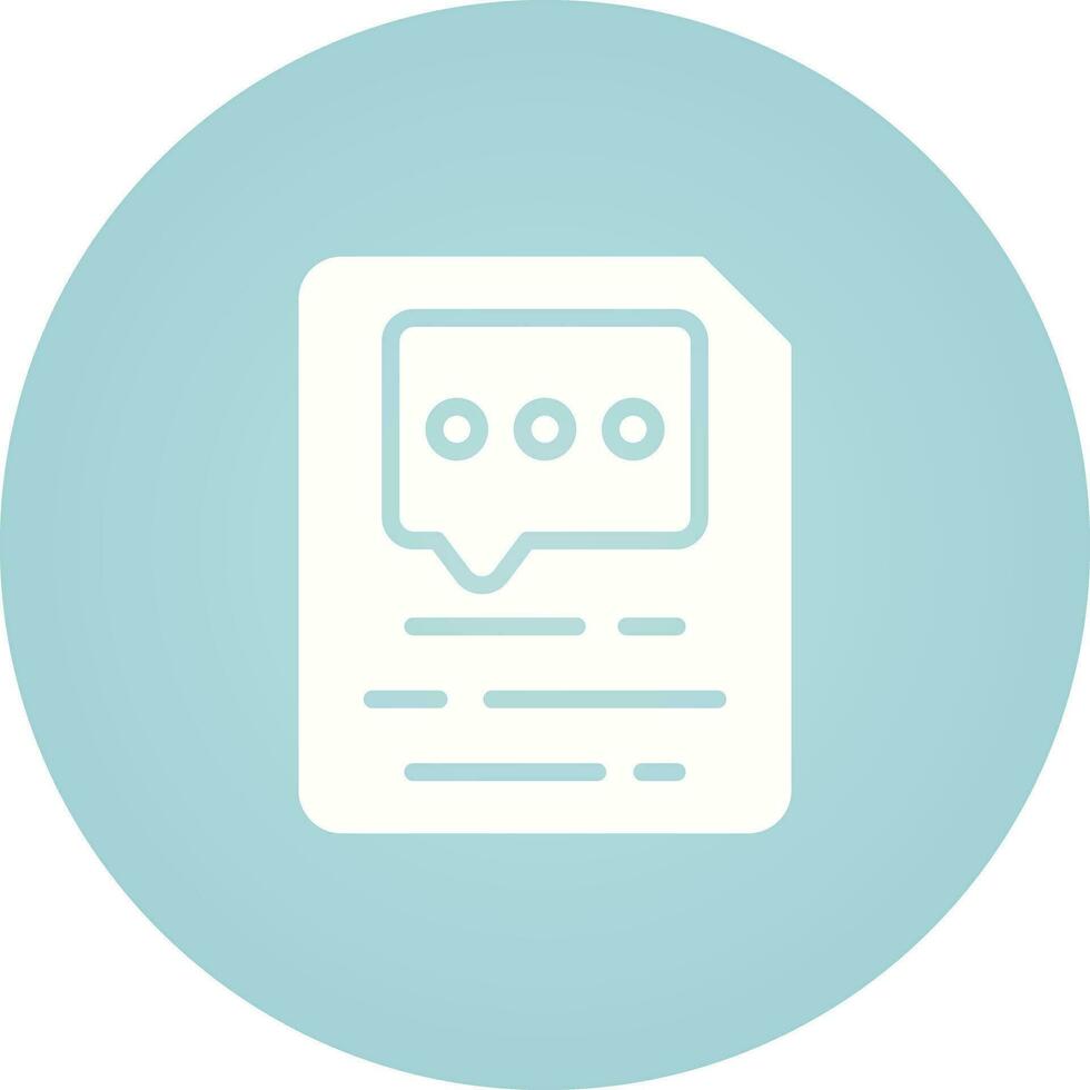 Document Insert Comment Vector Icon