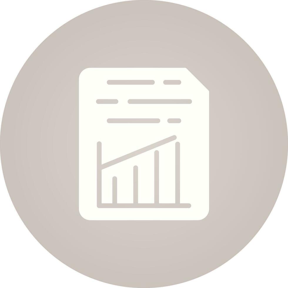 Document Insert Graph Vector Icon