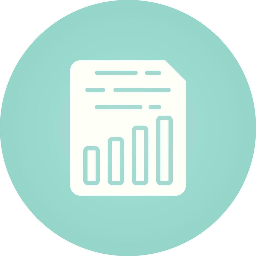 Document Insert Chart Vector Icon