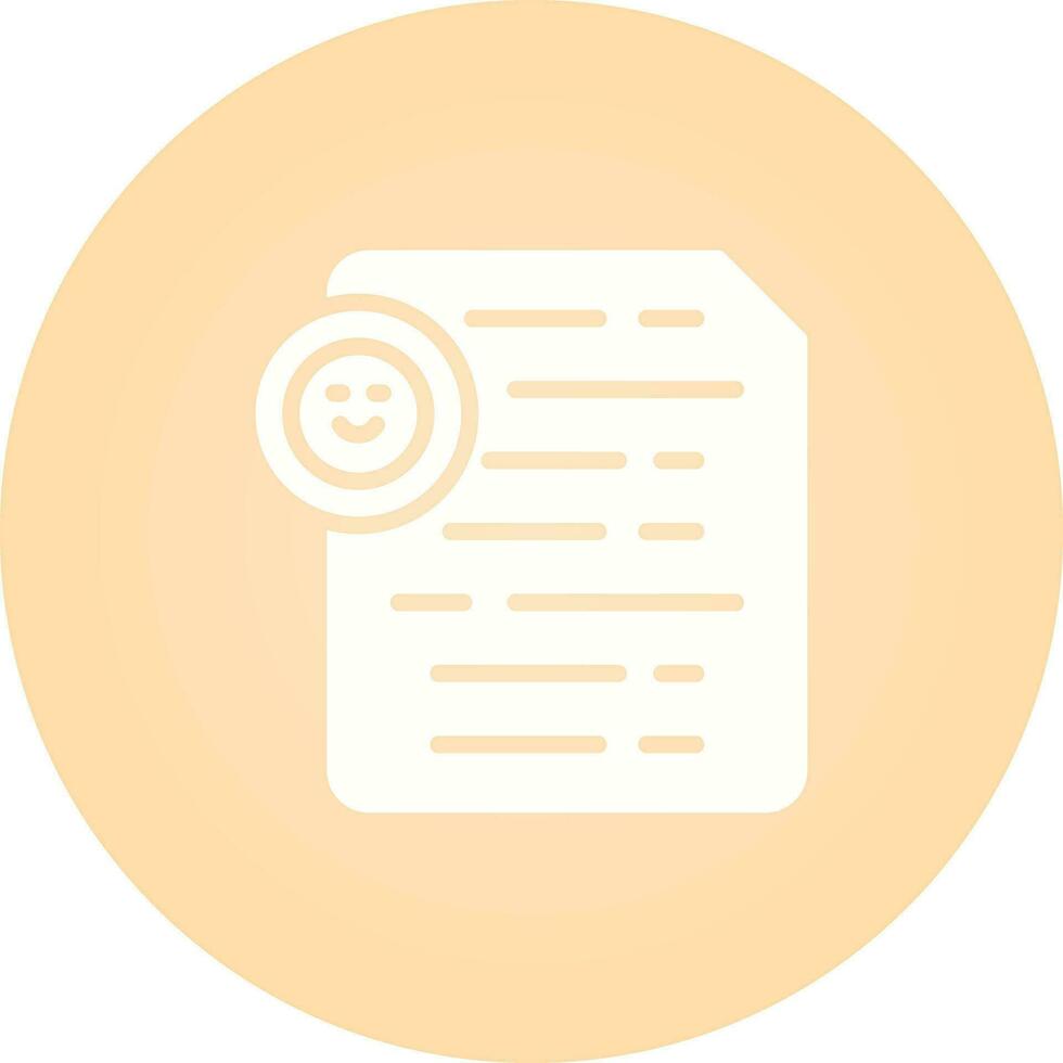 Document Insert Emoji Vector Icon