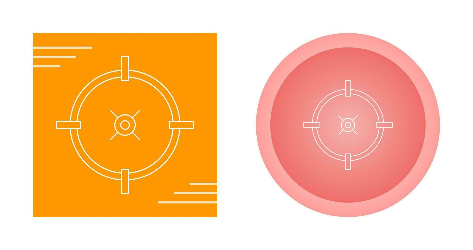 Target Location Vector Icon