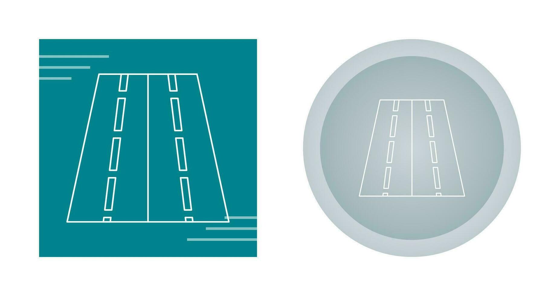 Two Way Road Vector Icon
