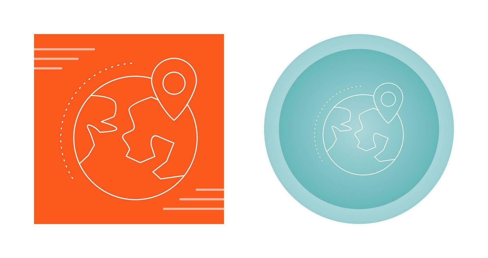 Locate on Earth Vector Icon