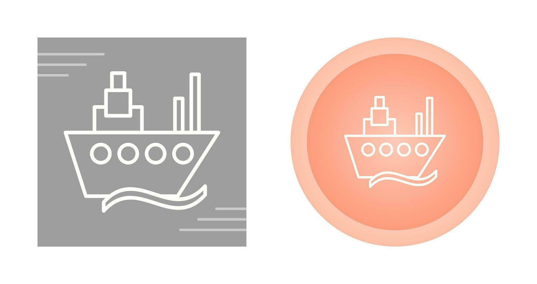 icono de vector de barco