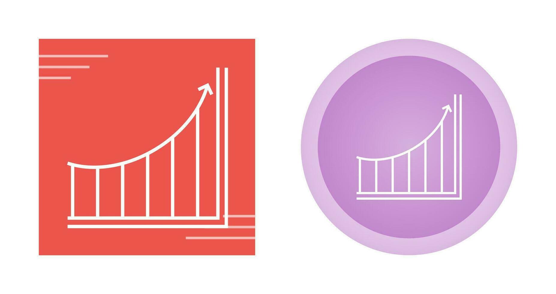Increasing Graph Vector Icon