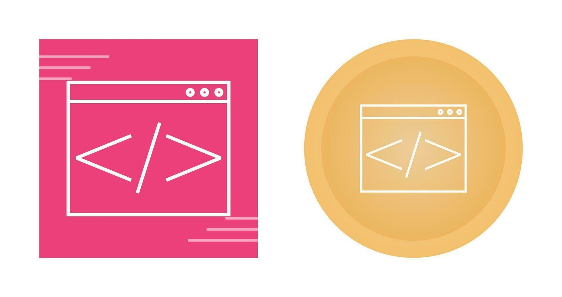 Html Coding Vector Icon