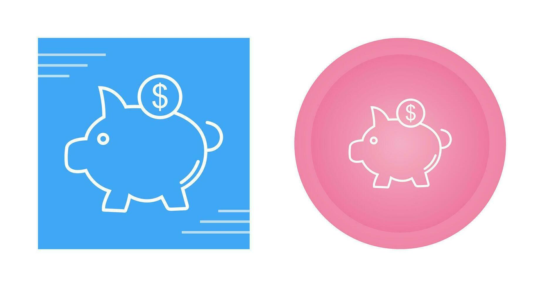 Piggy Saving Vector Icon