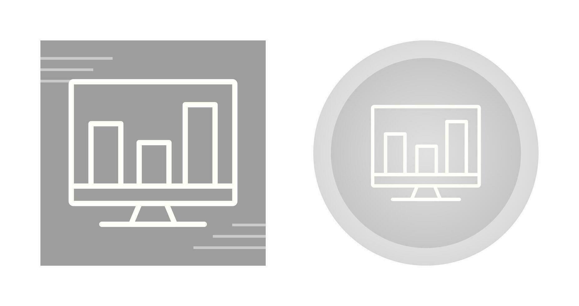 Analytics on screen Vector Icon