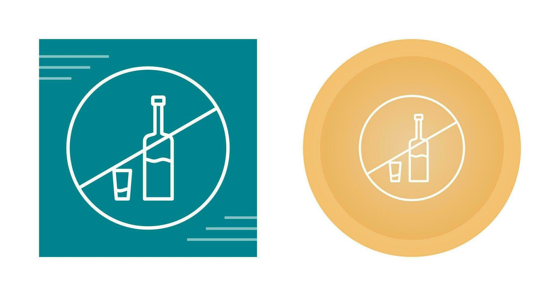 No Drinks Vector Icon
