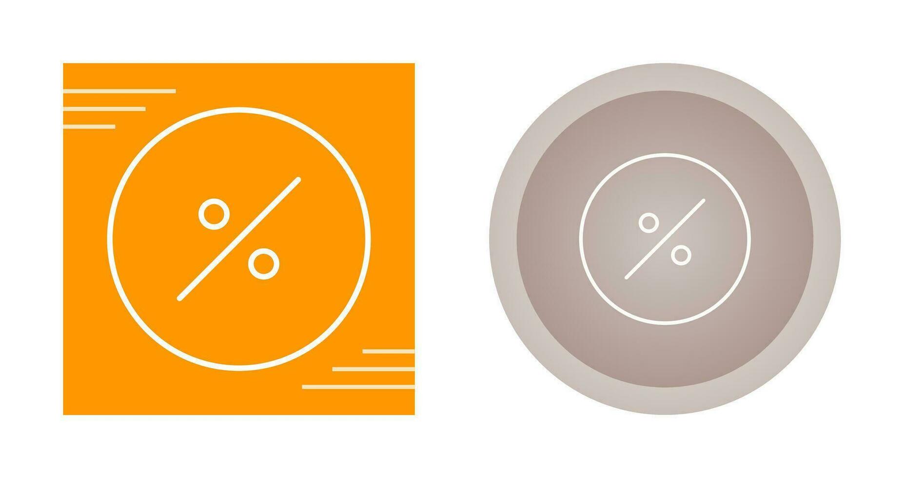 Percentage Symbol Vector Icon