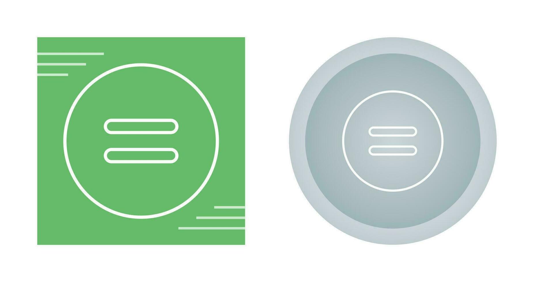 Equal to Symbol Vector Icon