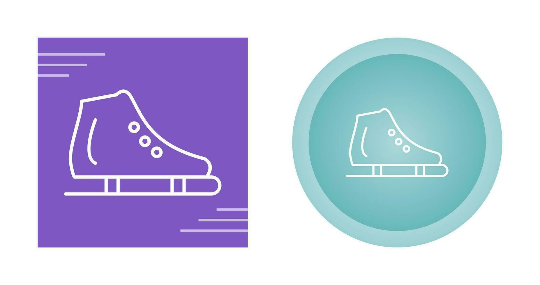 Ice Skating Shoe Vector Icon