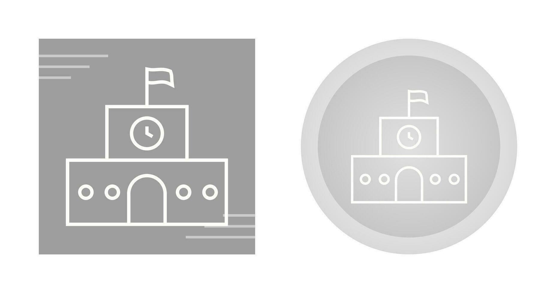 School building Vector Icon