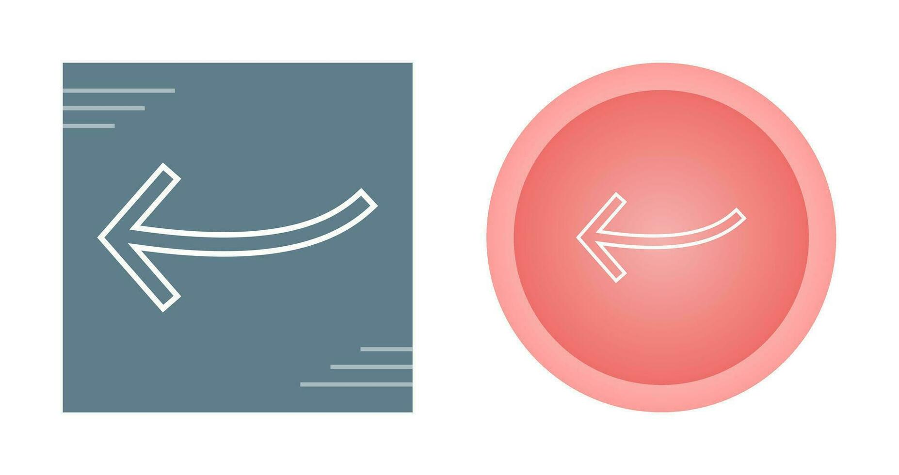 Arrow Pointing Left Vector Icon