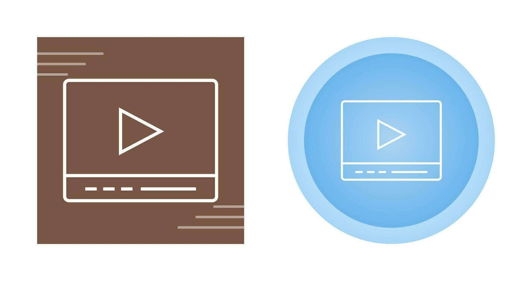 Video Player Vector Icon