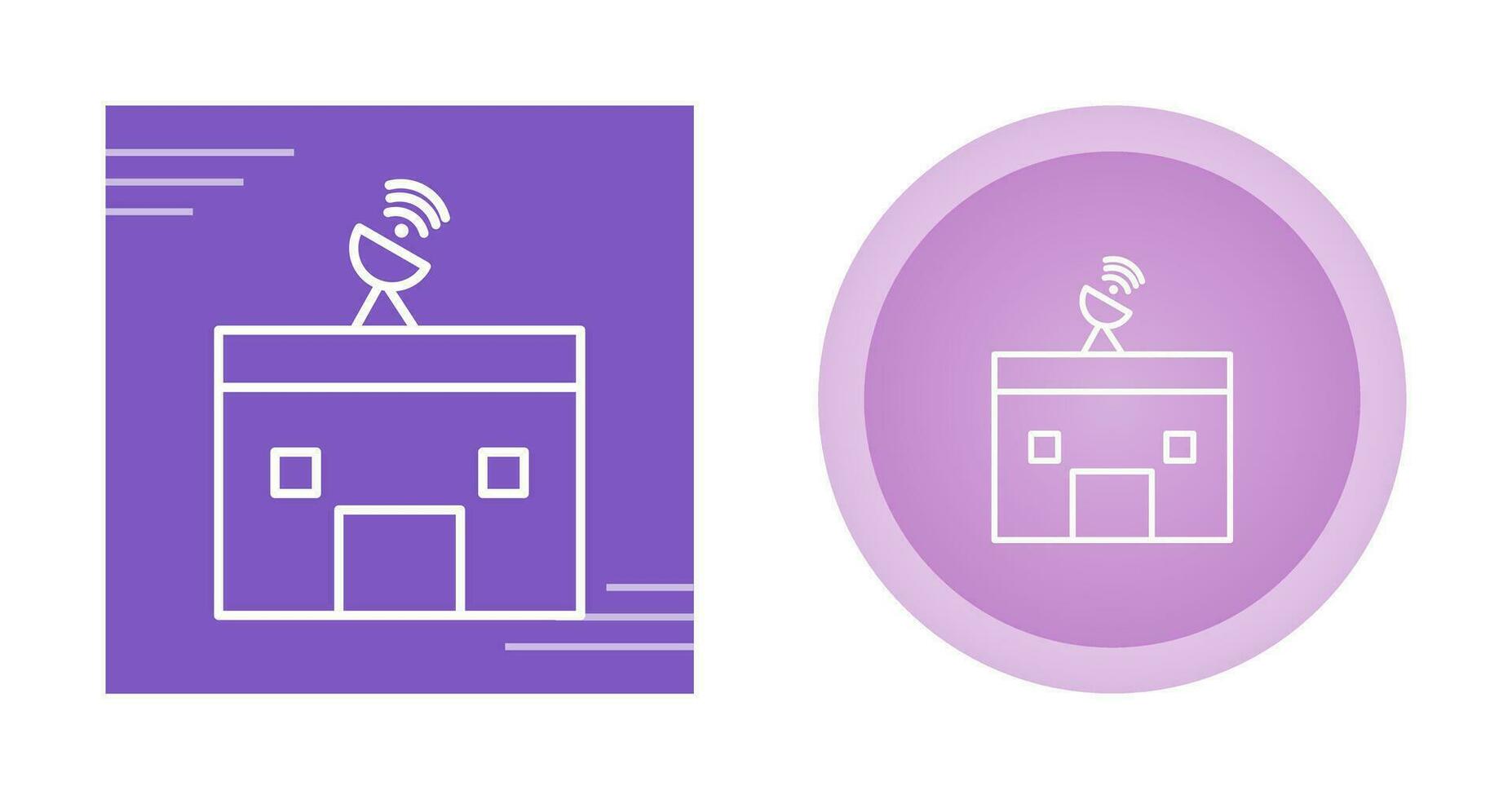 News Station Vector Icon