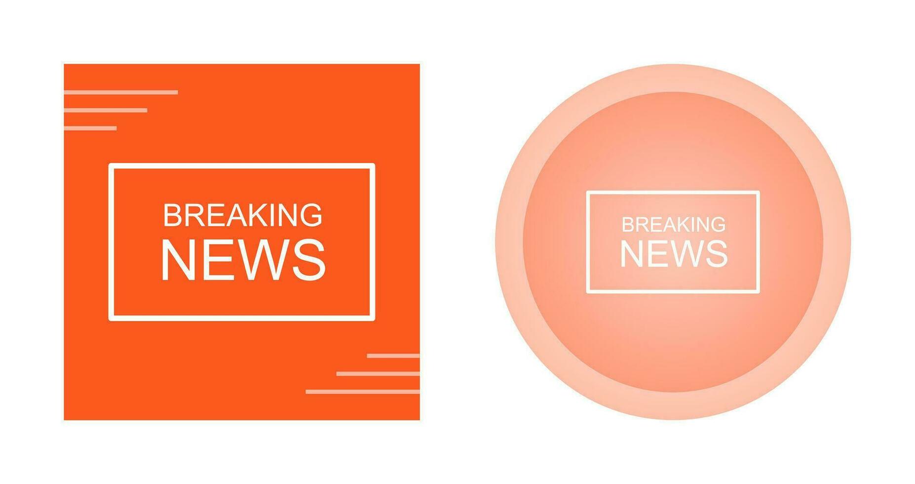 Breaking News on TV Vector Icon