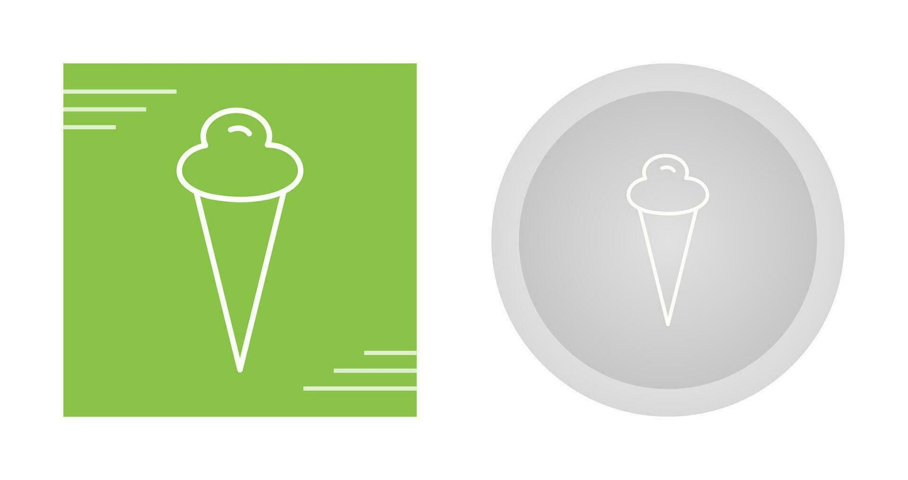 icono de vector de cono de helado