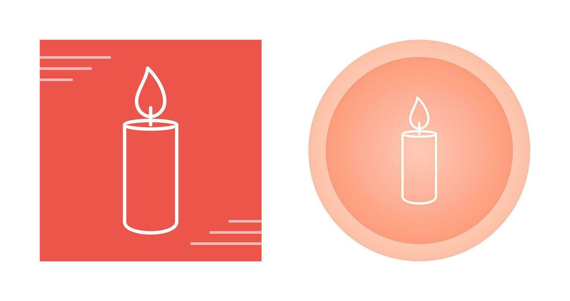 Lit Candle Vector Icon