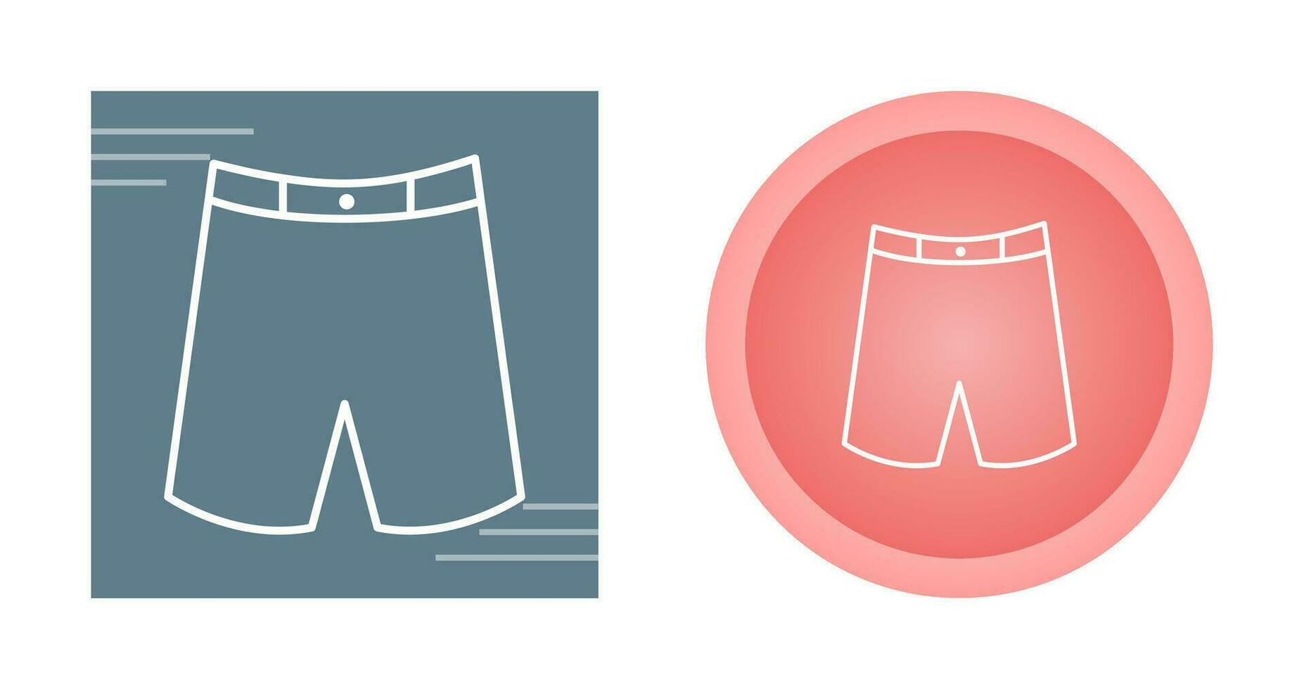 icono de vector de pantalones cortos