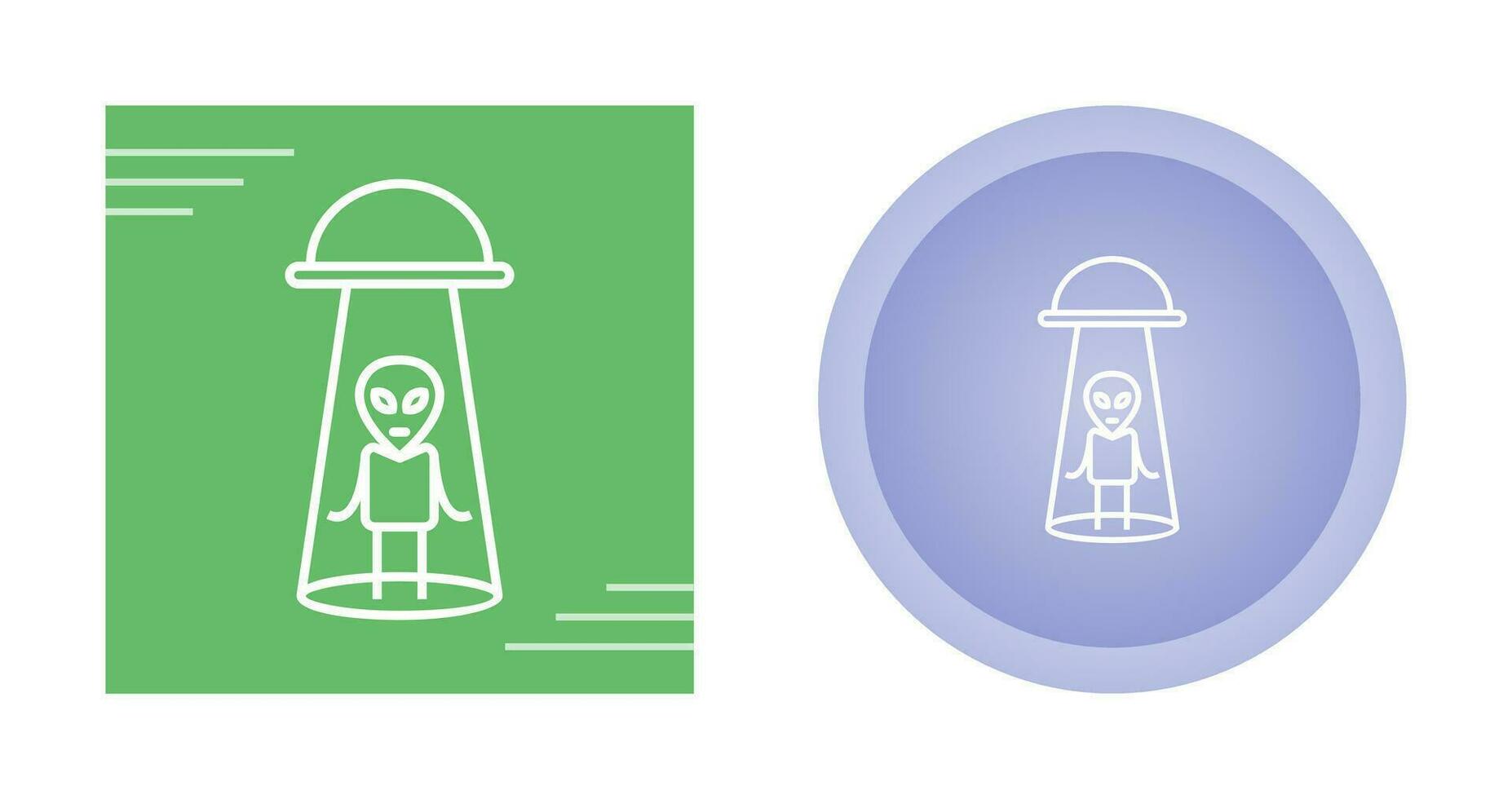 Alien Abduction Vector Icon