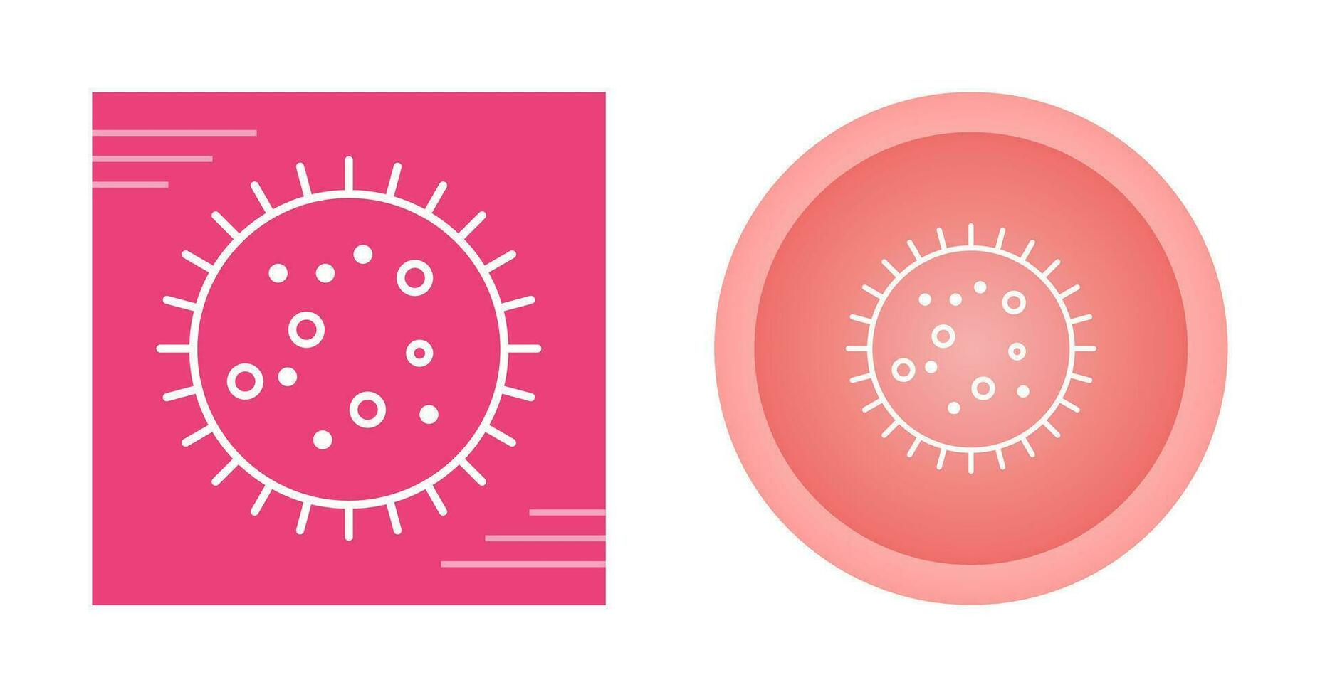 bacterias en icono de vector de diapositiva