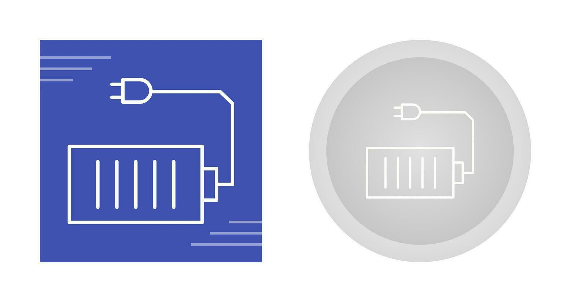 icono de vector de celda y enchufe