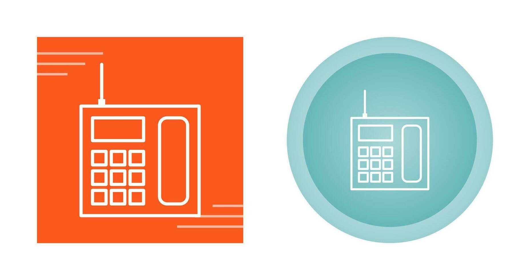 Wireless Landline Phone Vector Icon