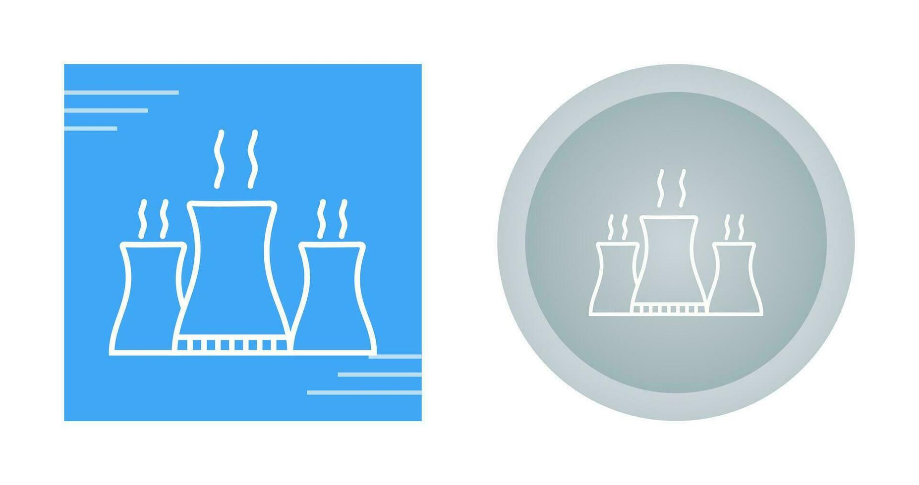 Nuclear Plant Vector Icon