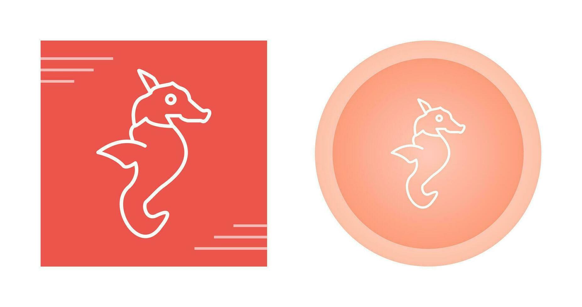 Seahorse Vector Icon