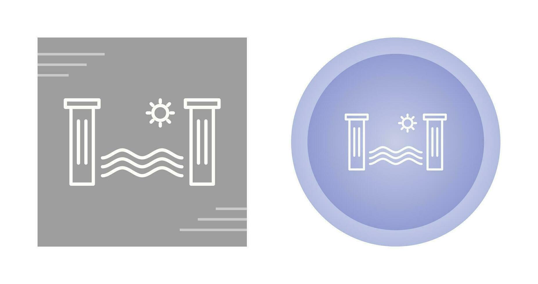 icono de vector de energía hidroeléctrica