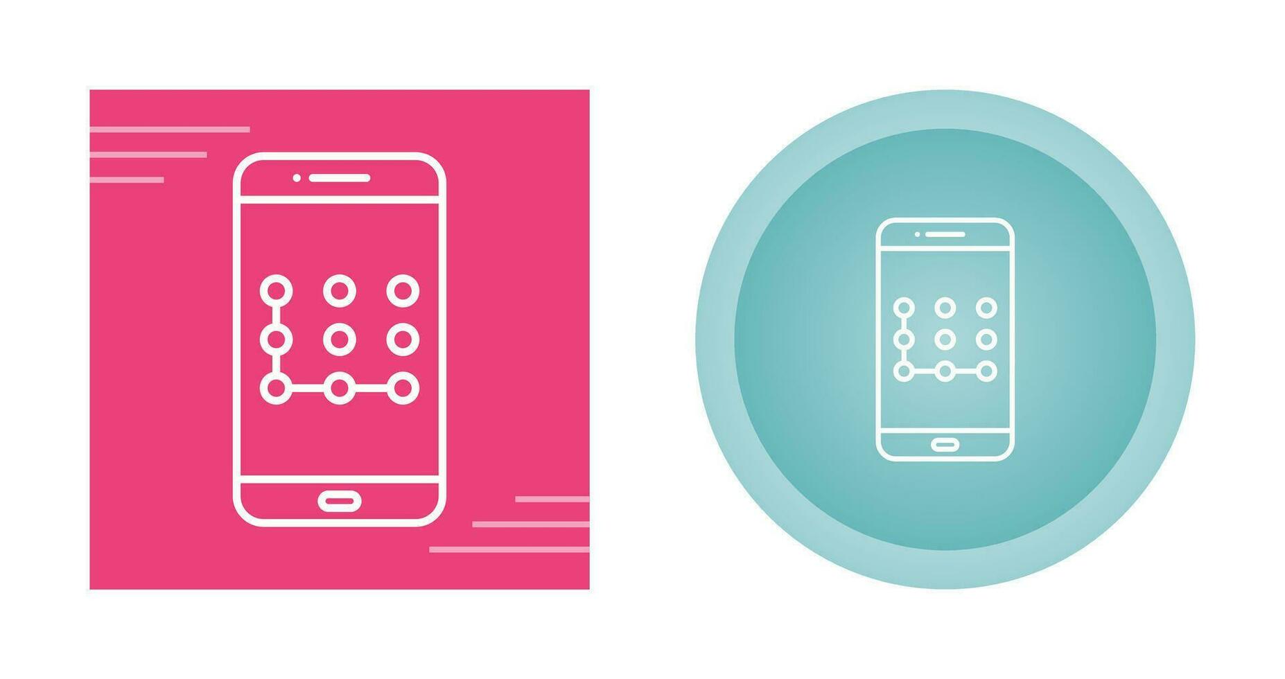 Pattern Lock Vector Icon