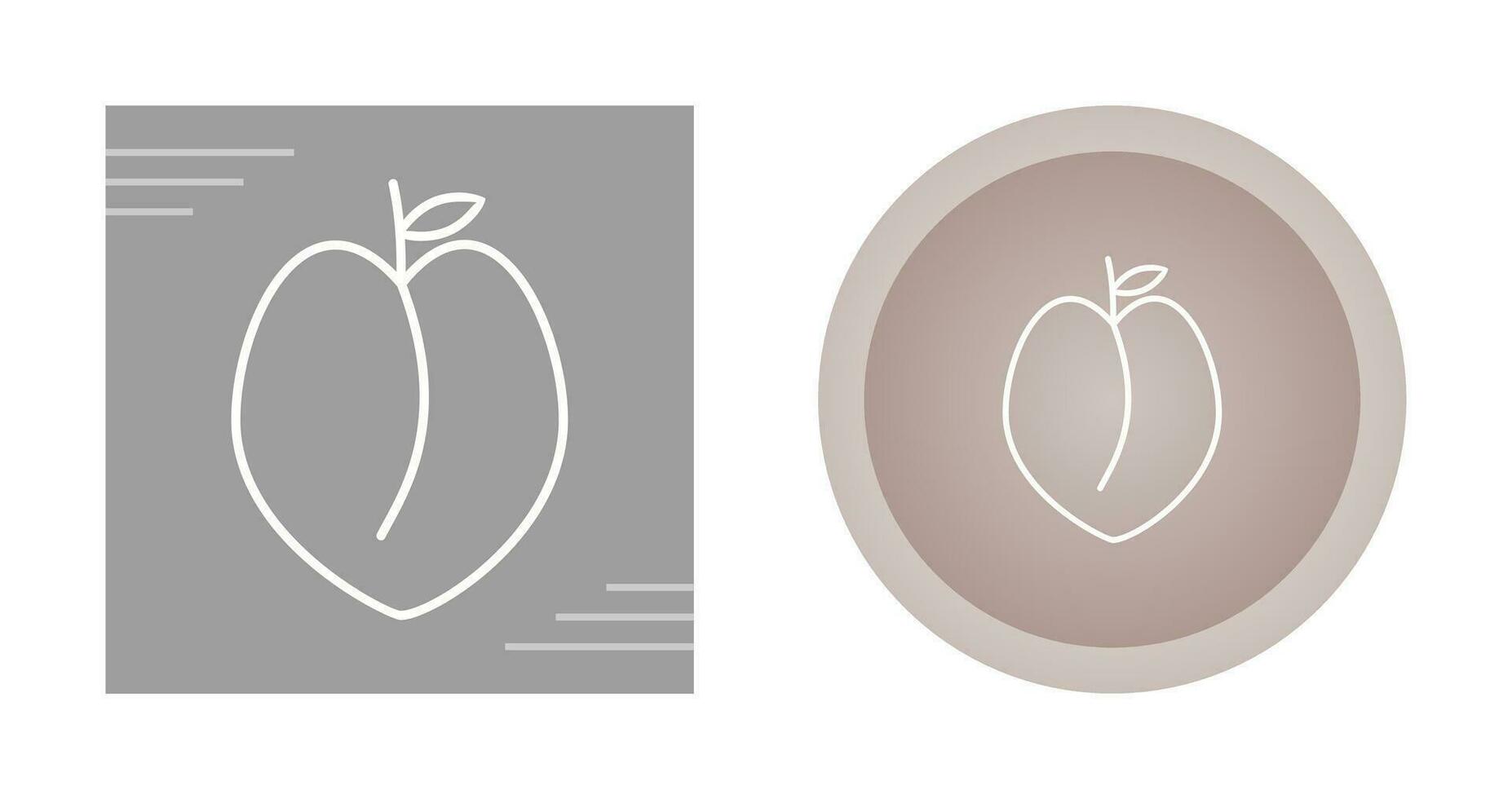 Peach Vector Icon