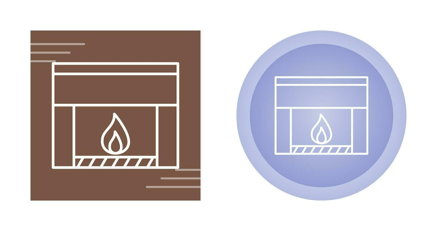 Fireplace Vector Icon