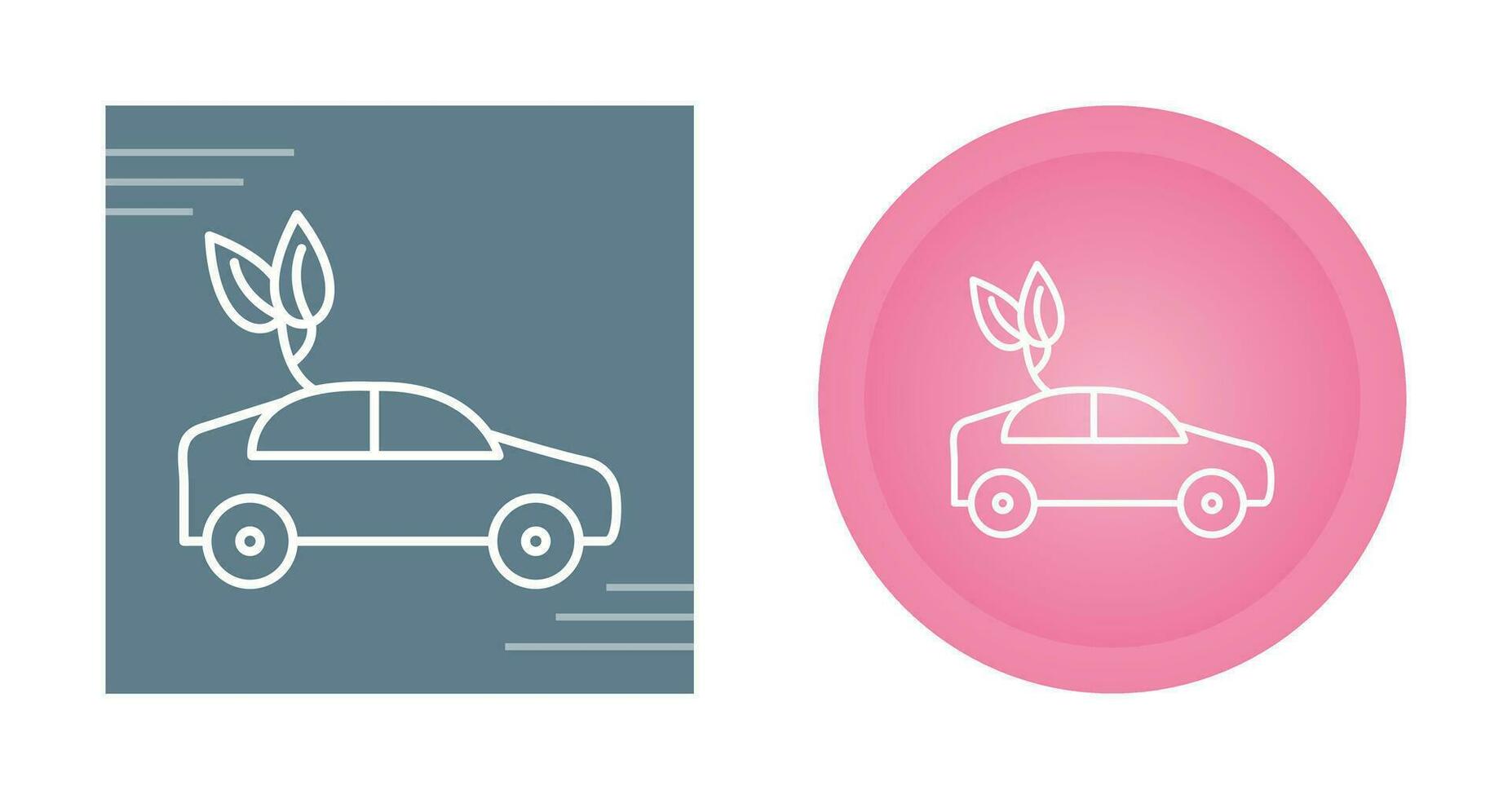 Eco friendly Car Vector Icon