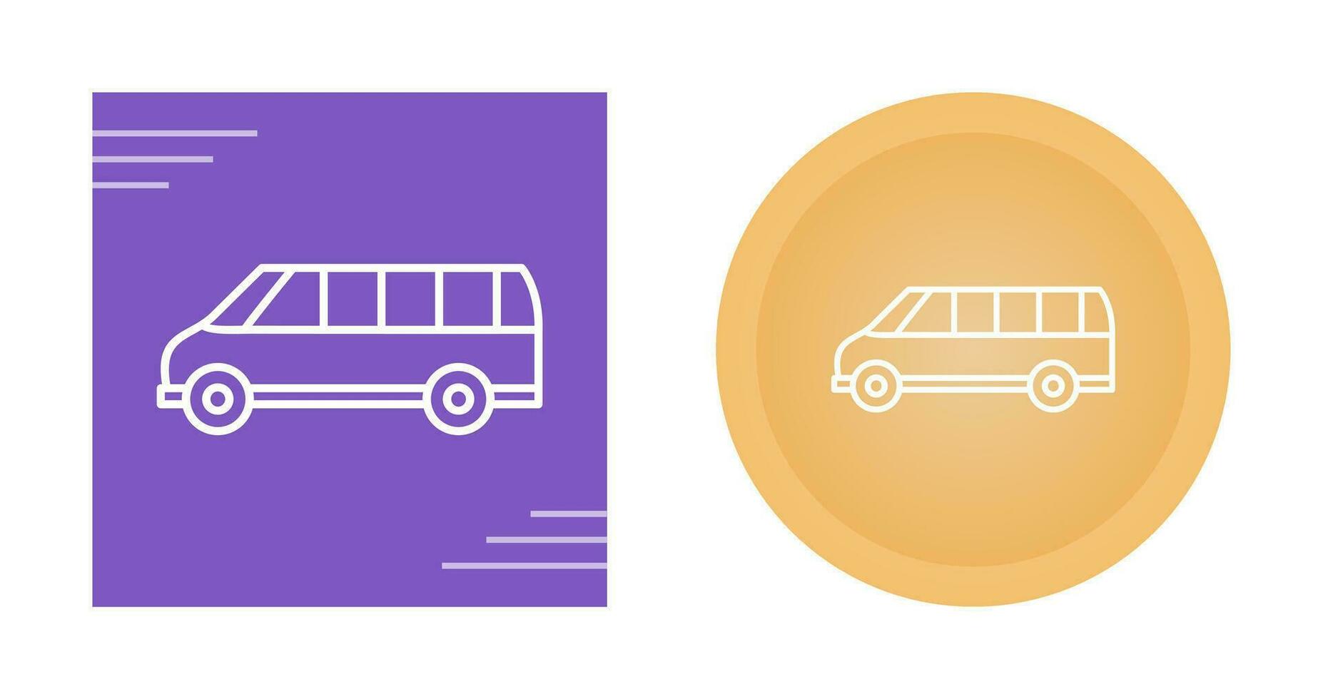 icono de vector de autobús de entrega