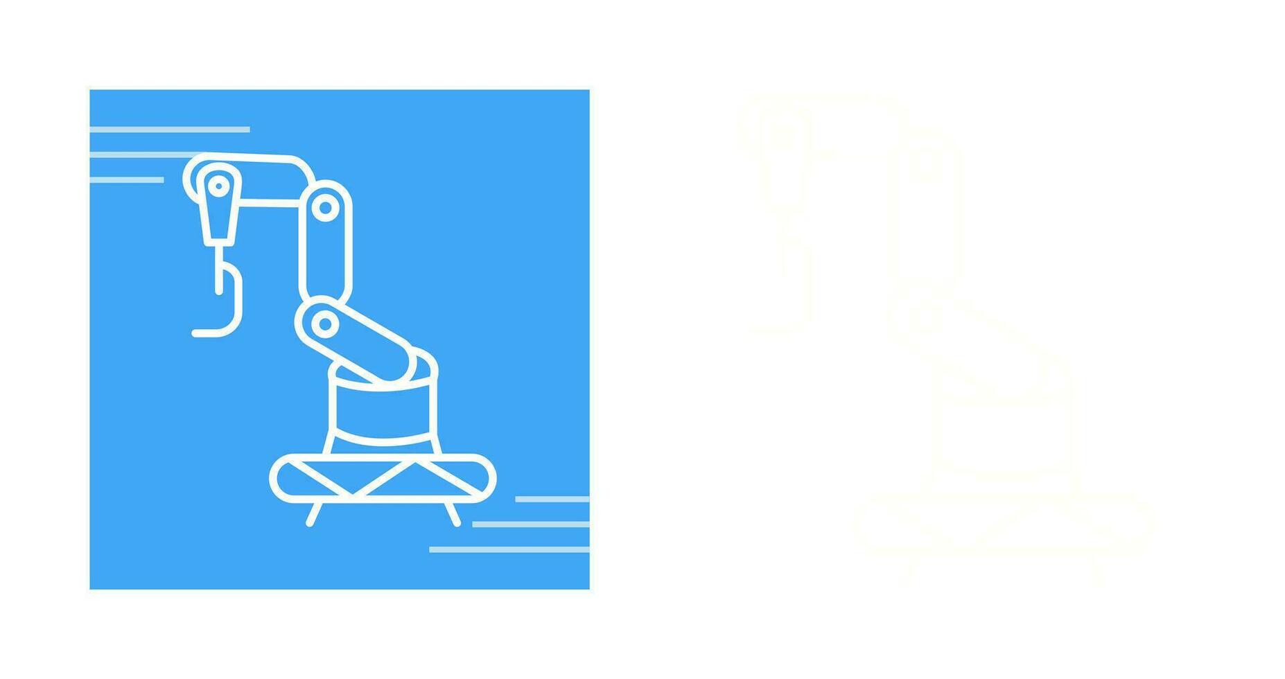 Industrial Robot Vector Icon