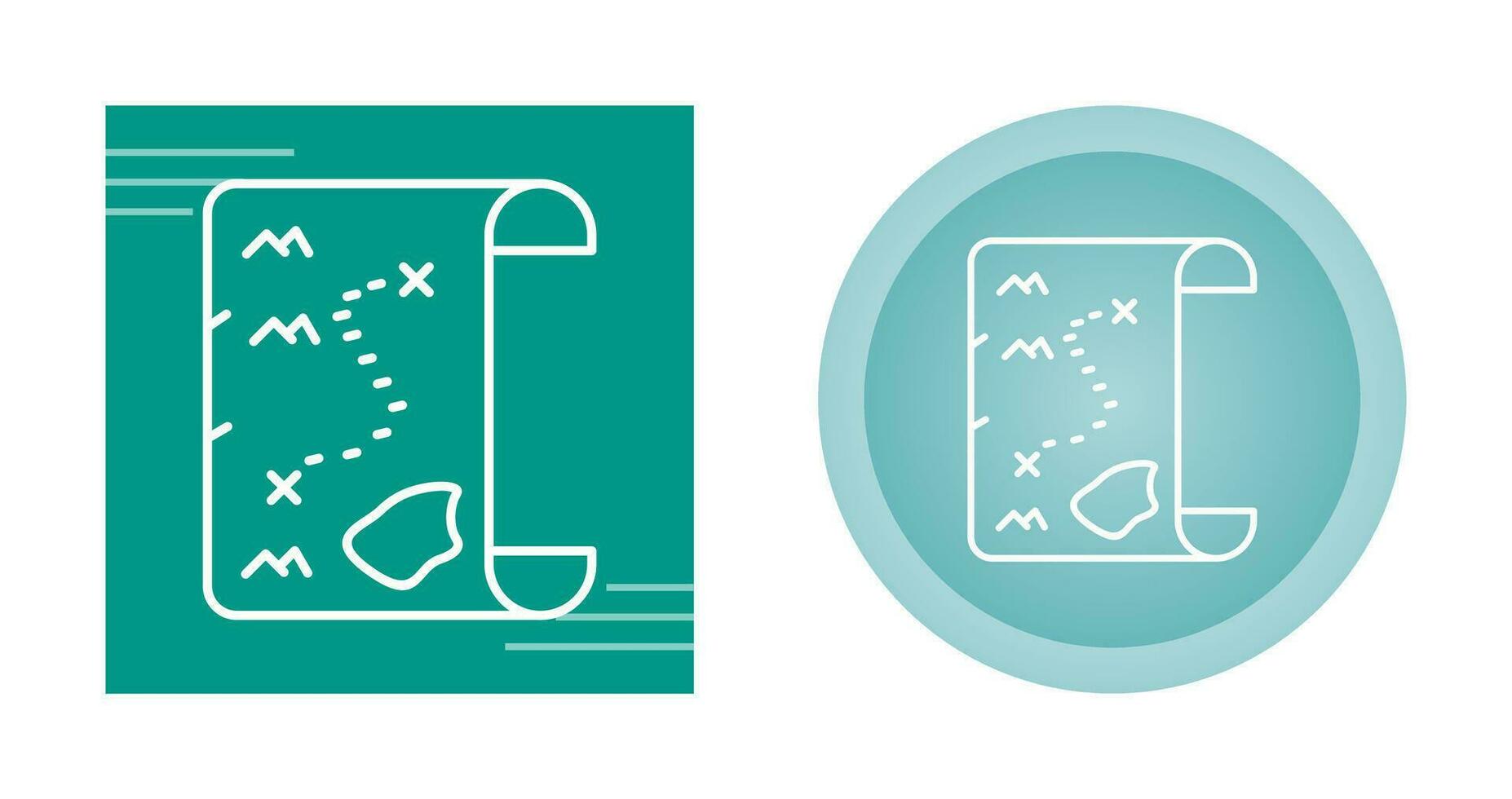 Pirate Map Vector Icon