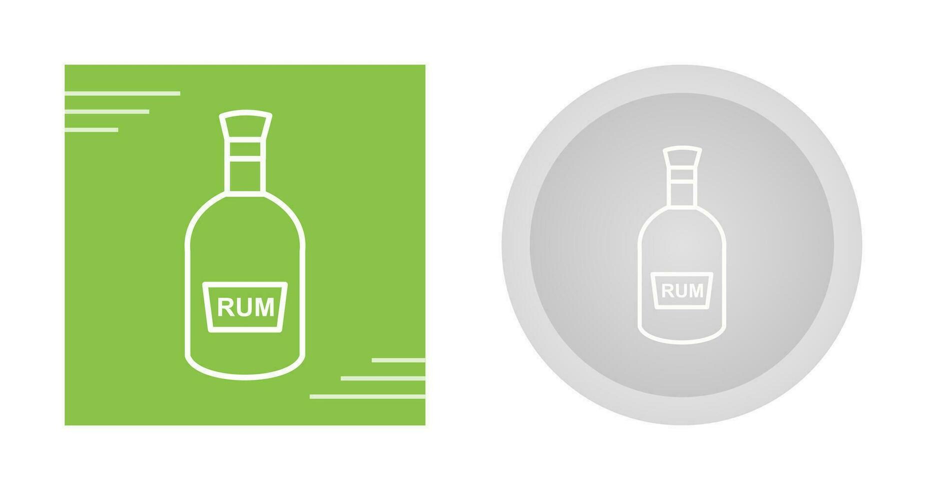 Bottle of Rum Vector Icon