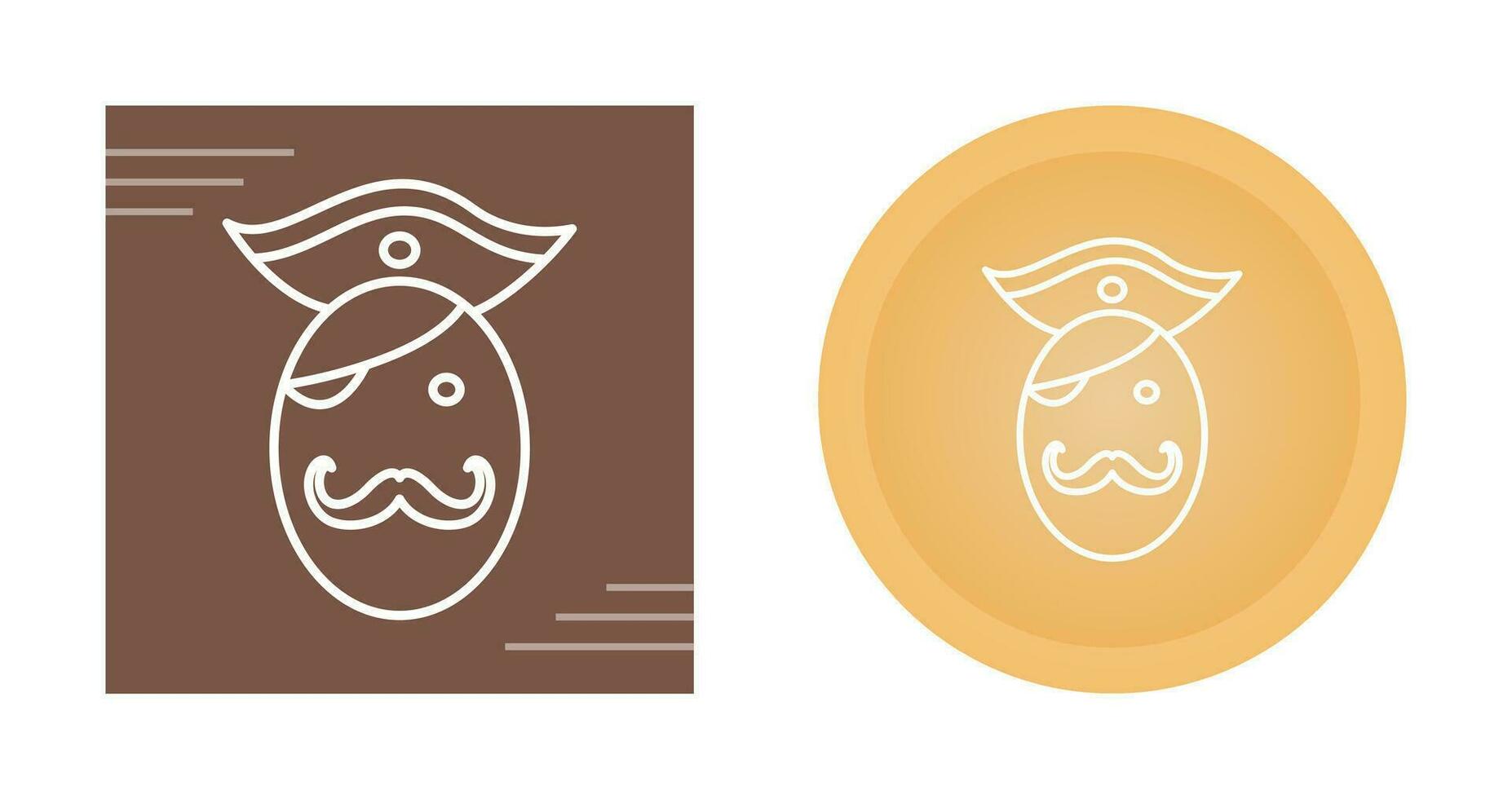 Pirate in Hat Vector Icon