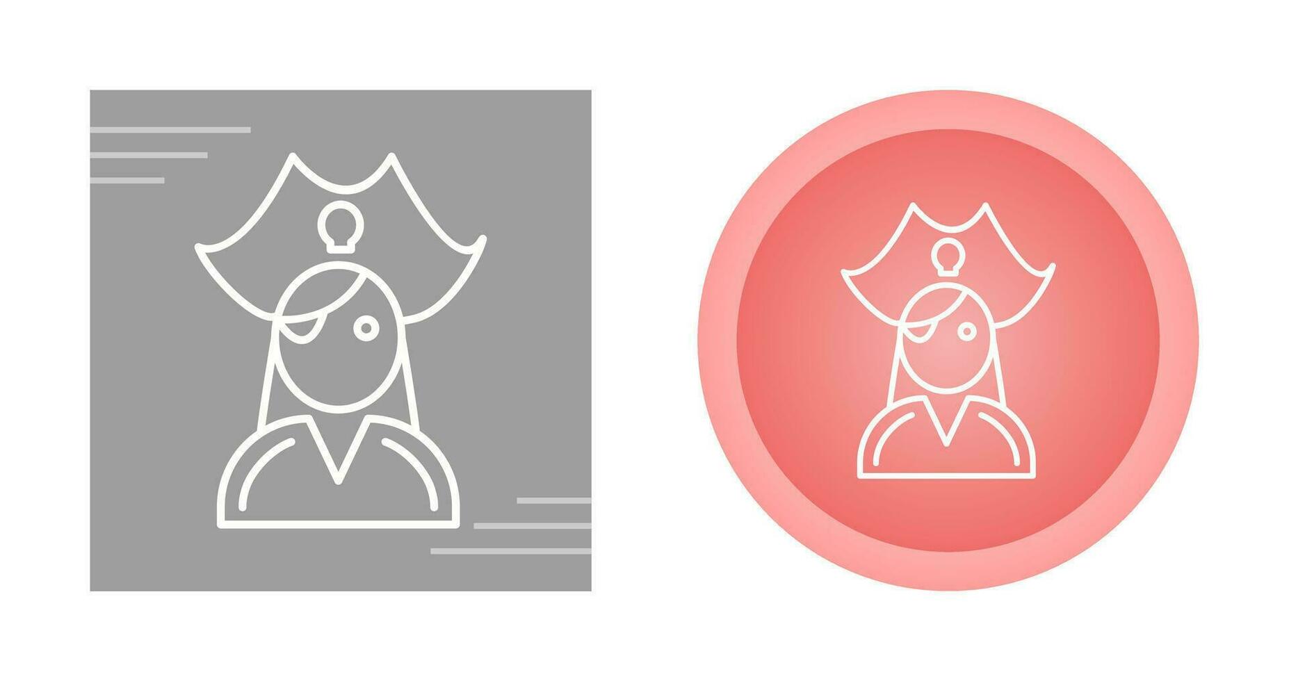 Female Pirate Vector Icon