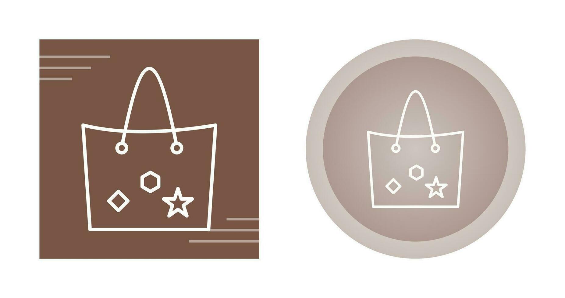 bolsa con etiquetas vector icono