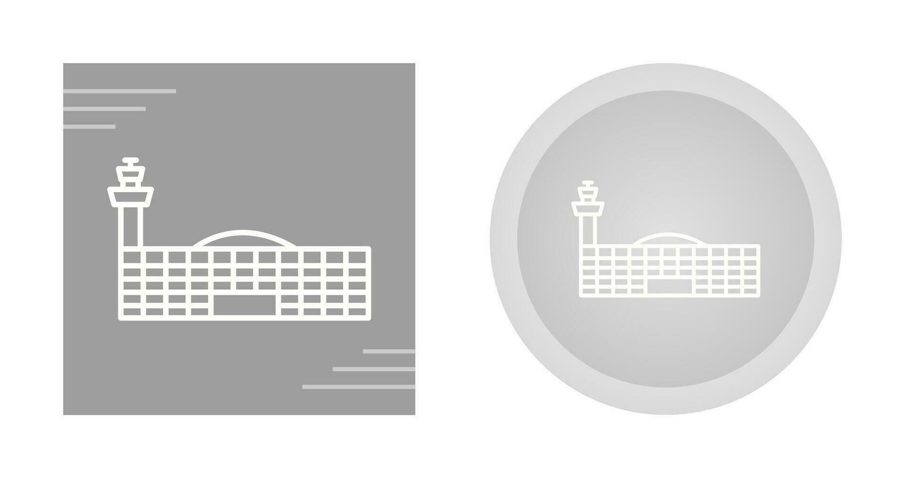 icono de vector de edificio de aeropuerto