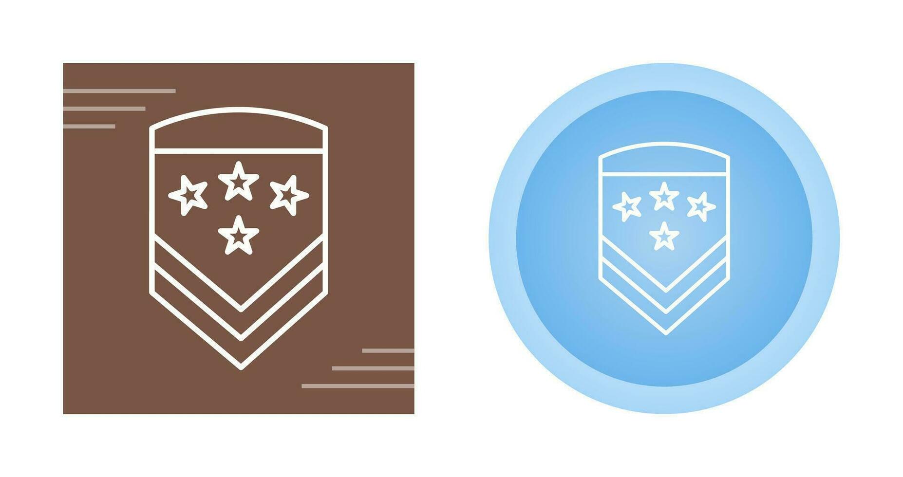 Military Badge Vector Icon
