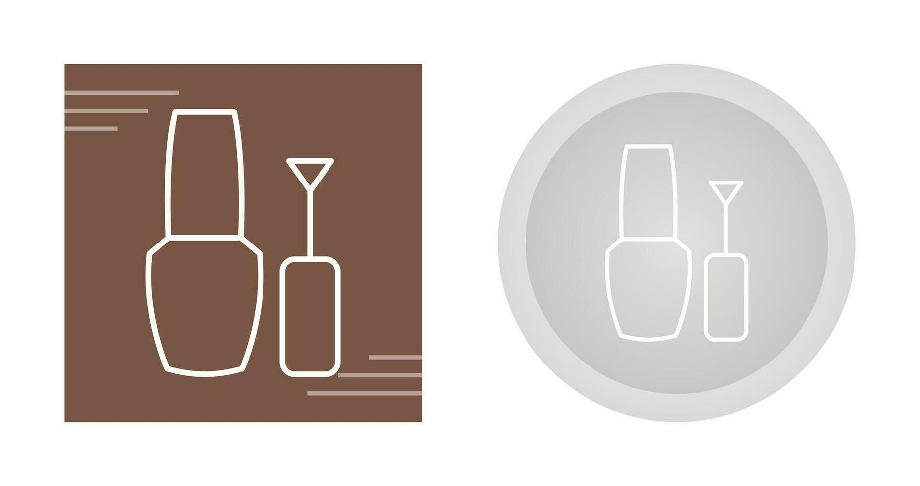 icono de vector de esmalte de uñas